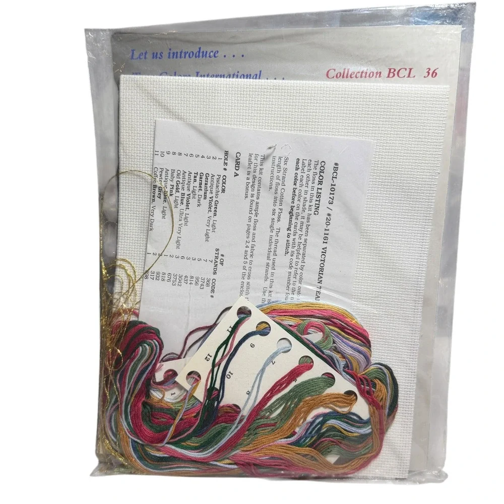 True Colors Victorian‎ Teapot Cross Stitch Kit Michele Johnson BCL-10173